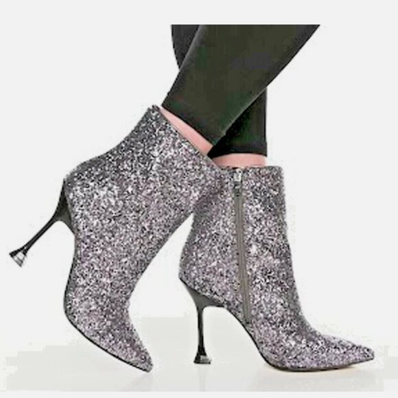 Marc Fisher Metallic Glitter Booties - Picture 1 of 5